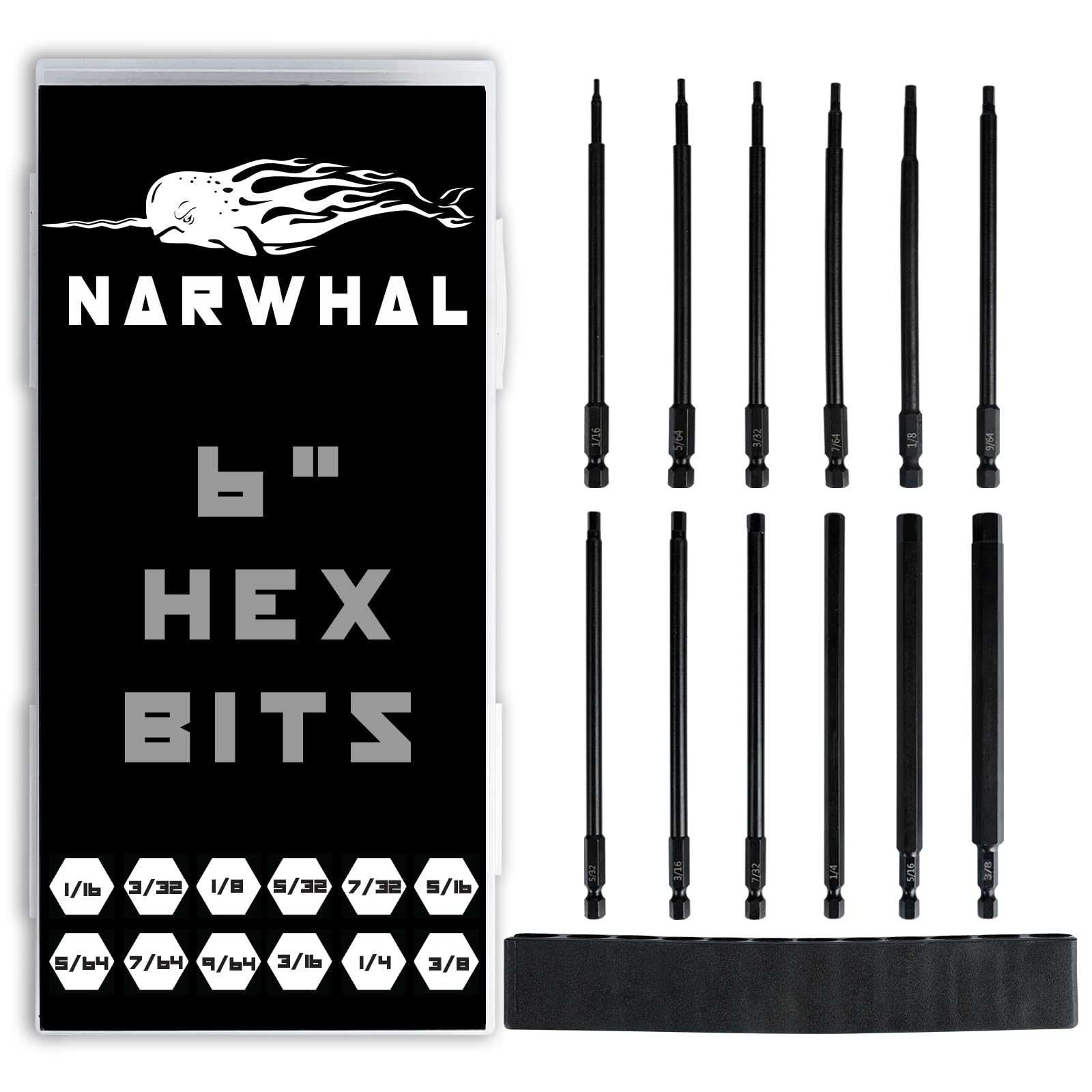 アレン 6点セット TEKTON | (21-Piece) Set Socket Bit Hex Long Drive Inch 1/4 日焼け止め